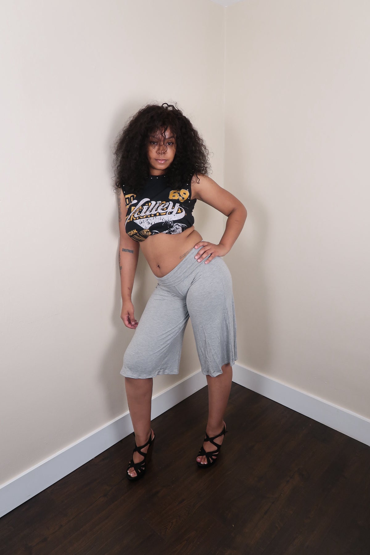 Body language gaucho pants